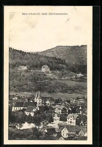 AK Murrhardt mit Hohenstein, Generalansicht mit Blick auf die Kirche