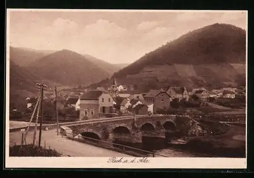 AK Rech an der Ahr, Gesamtansicht aus der Vogelschau