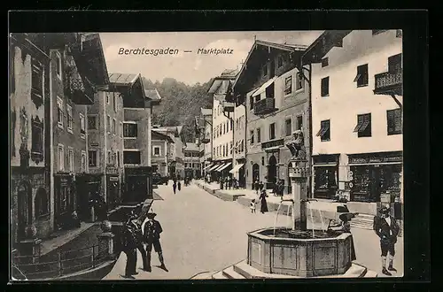 AK Berchtesgaden, Marktplatz