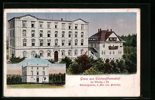AK Teichwolframsdorf b. Werdau i. Sa., Erholungsheim
