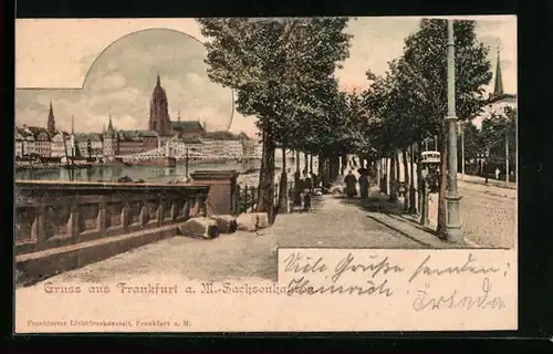 AK Frankfurt a. M.-Sachsenhausen, Strassenpartie