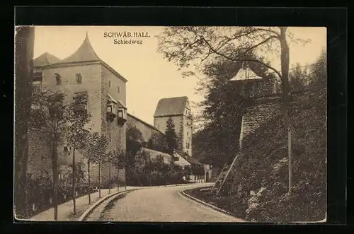 AK Schwäb. Hall, Partie am Schiedweg