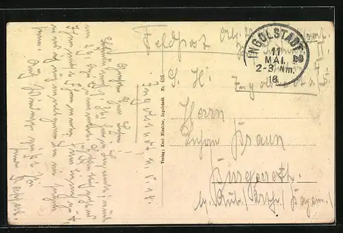 AK Ingolstadt, Schlosseingang, Kreuztor