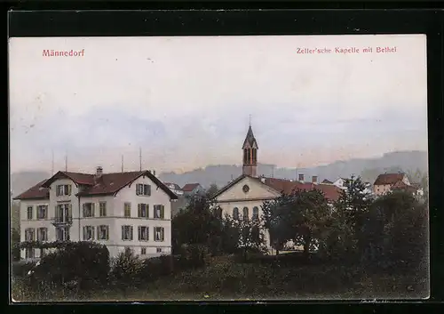 AK Männedorf, Zeller`sche Kapelle mit Bethel