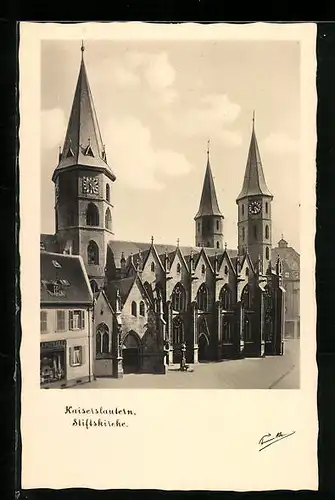 AK Kaiserslautern, Stiftskirche mit Umgebung