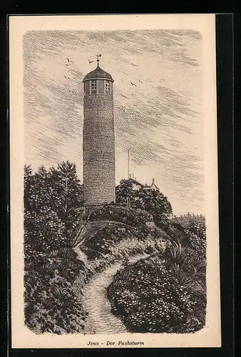 Künstler-AK Jena, Der Fuchsturm