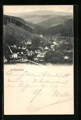 AK Wildenthal, Totalansicht aus der Vogelschau