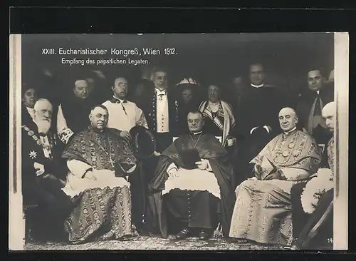 AK Wien, XXIII. Euchar. Kongress 1912, Empfang des päpstlichen Legaten