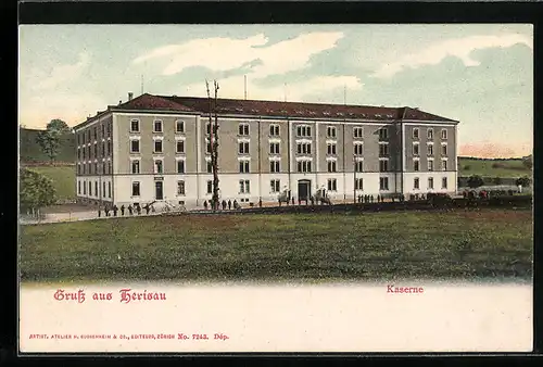 AK Herisau, Ansicht der Kaserne