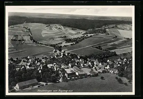 AK Treschklingen, Fliegeraufnahme mit Umgebung