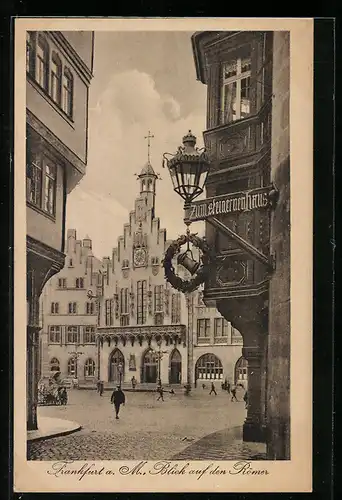 AK Alt-Frankfurt, Blick auf den Römer