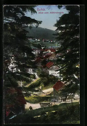 AK Ruhla, Blick vom Mühlrainstein