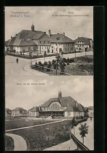 AK Ohrdruf i. Thür., Grossherzog v. Sachsen-Strasse und Hessen Strasse