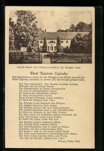 AK Paretz, Eingang vom Schloss