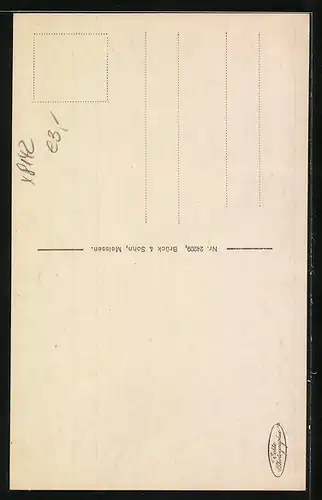 AK Radeberg i. Sa., Röderpartie mit Schloss Klippenstein