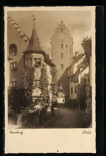 AK Meersburg, Gasthof zum Bären und Uhrenturm