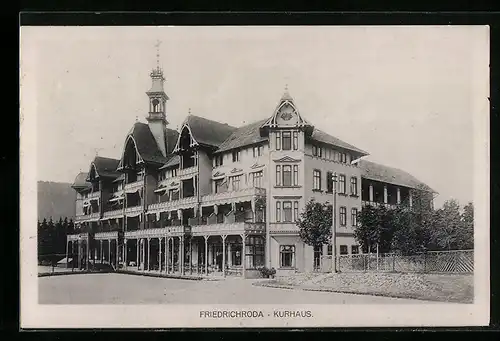 AK Friedrichroda, Kurhaus, Frontansicht