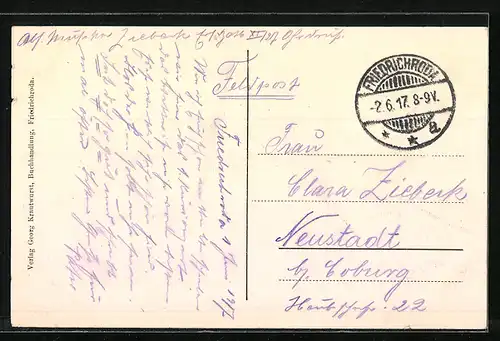 AK Friedrichroda, Kurhaus, Frontansicht