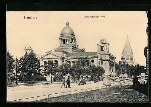 AK Hamburg-Neustadt, Blick auf das Oberlandesgericht