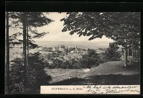 AK Dermbach a. d. Rhön, Pavillon im Wald