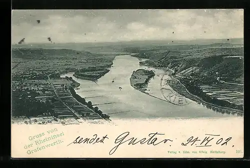 AK Grafenwerth, Totalansicht mit Umgebung