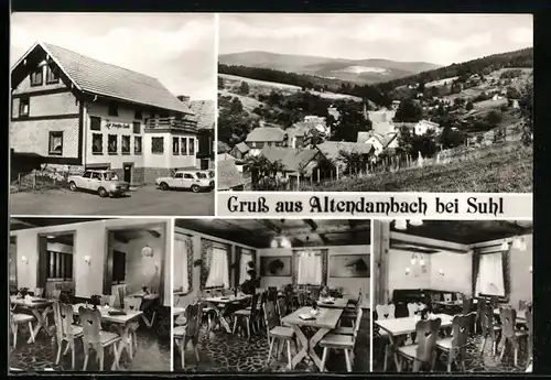 AK Altendambach Kr. Suhl, Gaststätte Zur frischen Quelle