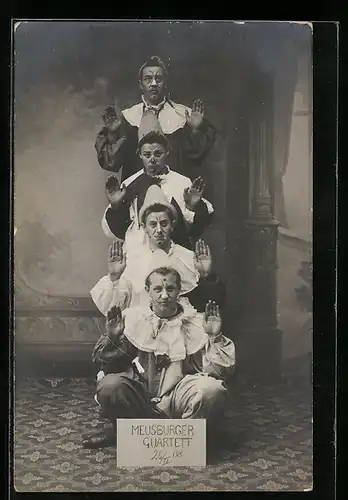 AK Komiker vom Meusburger Quartett