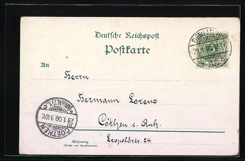 Lithographie Berlin, Nationaldenkmal Wilhelm I.