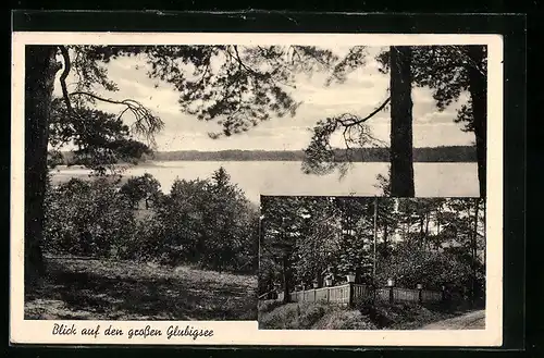 AK Wendisch Rietz, Blick auf den grossen Glubigsee