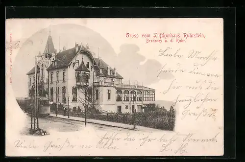 AK Bredeney a. d. Ruhr, Hotel und Pension Luftkurhaus Ruhrstein