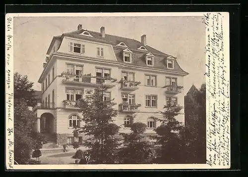 AK Bad Kissingen, Kurhaus Daheim, Rosenstrasse 3 und 3 b