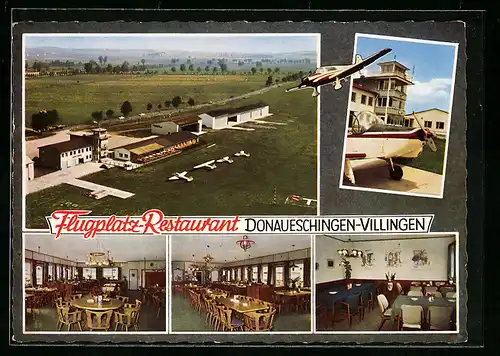 AK Donaueschingen-Villingen, Flugplatz-Restaurant, Flughafen