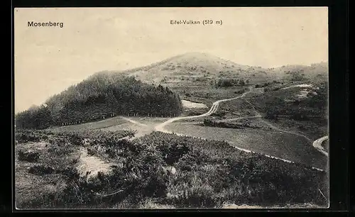 AK Mosenberg, Blick zum Eifel-Vulkan