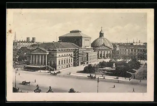 AK Berlin, Königliches Opernhaus und Hedwigskirche