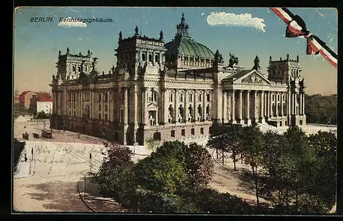 AK Berlin-Tiergarten, Reichstagsgebäude