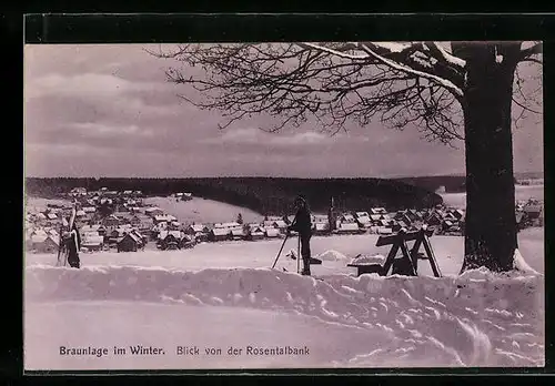 AK Braunlage / Harz, Blick von der Rosentalbank