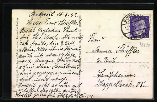 AK Rottweil a. N., Totalansicht