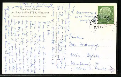 AK Münster i. W., Neues Theater