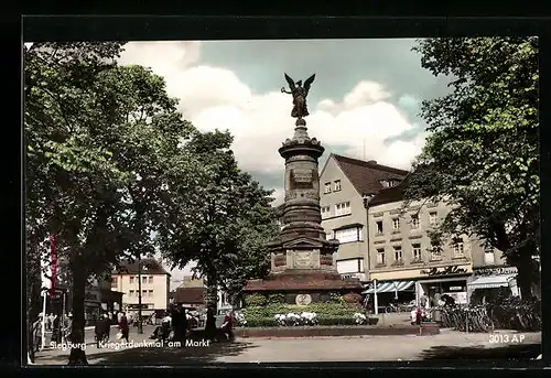 AK Siegburg, Kriegerdenkmal am Markt
