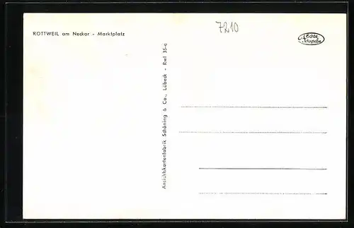 AK Rottweil a. N., Marktplatz