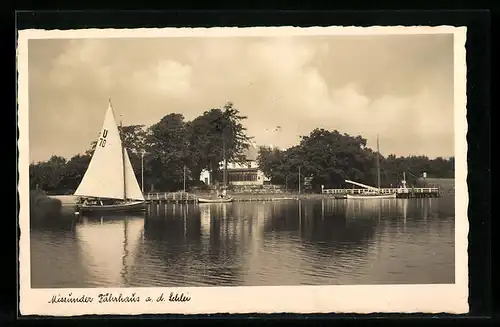 AK Scholderup, Gasthaus Missunder Fährhaus an der Schlei