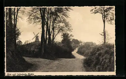 AK Schörderup, Blick zur Windmühle