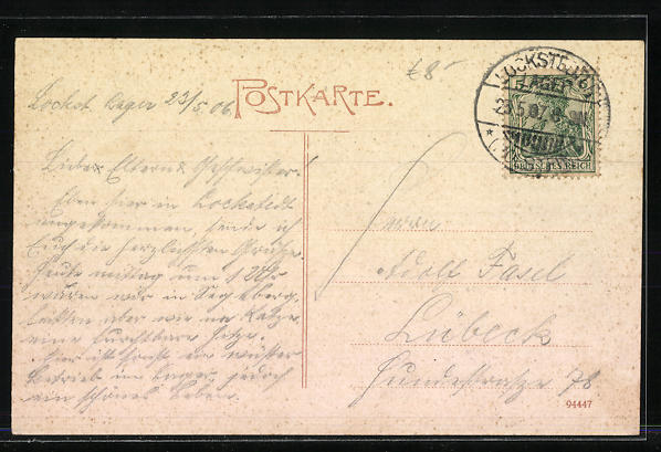 AK HamburgLokstedt, Lockstedter Lager mit Denkmal 70 /71