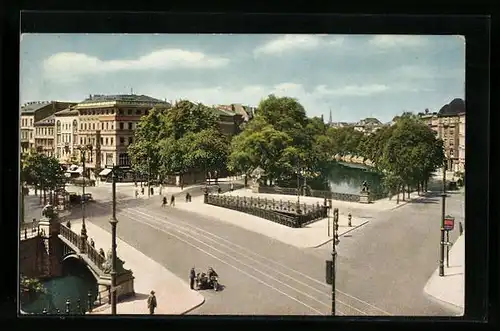 AK Berlin-Tiergarten, Potsdamer Brücke