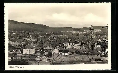 AK Hann. Münden, Ortsansicht aus der Vogelschau