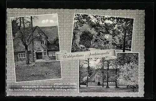 AK Hennstedt b. Kellinghusen, Waldgasthaus Joachimsquelle