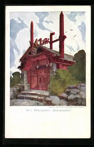 AK Thale / Harz, Walpurgishalle, Hexentanzplatz