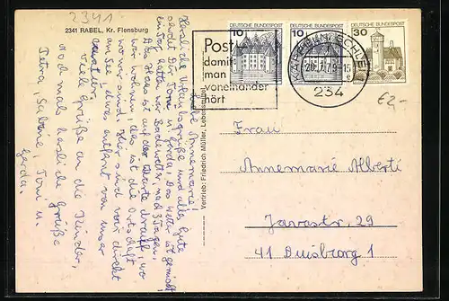 AK Rabel, Ortspartie, Strassenpartie, A & O Markt