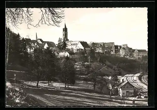 AK Rottweil a. N., Ortsansicht mit Kirche