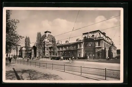 AK Nürnberg, Blick zum Hauptbahnhof